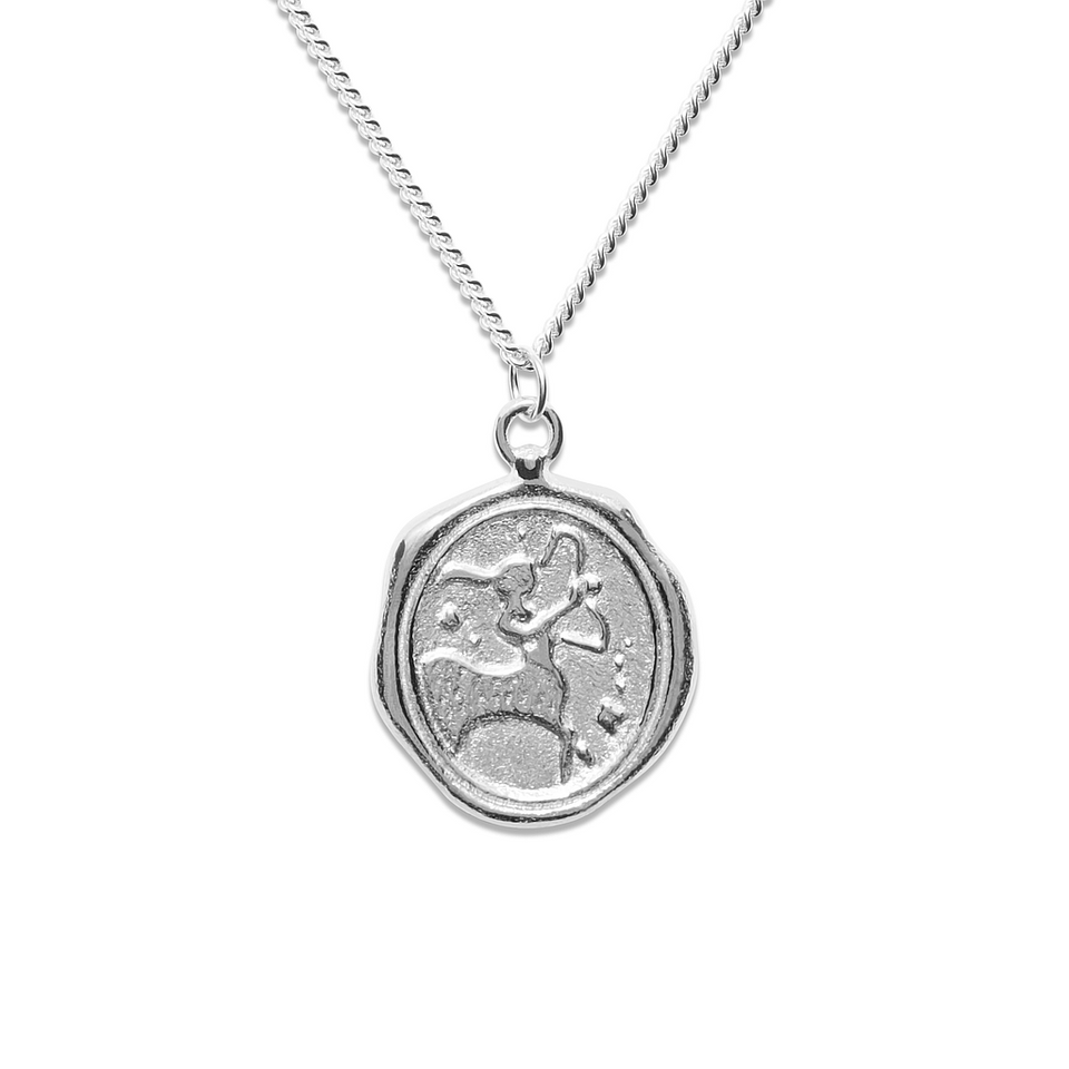 Zodiac Seal Necklace 925 Silver