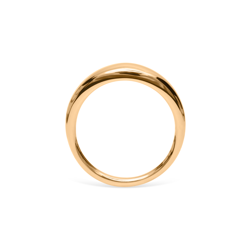 Bombé Bold Ring Solid Gold 14 ct