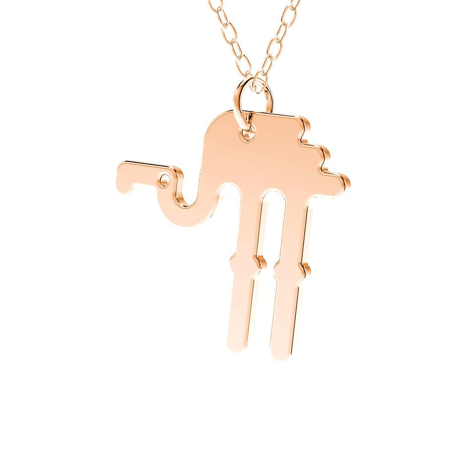 minimals flamingo necklace (45cm)