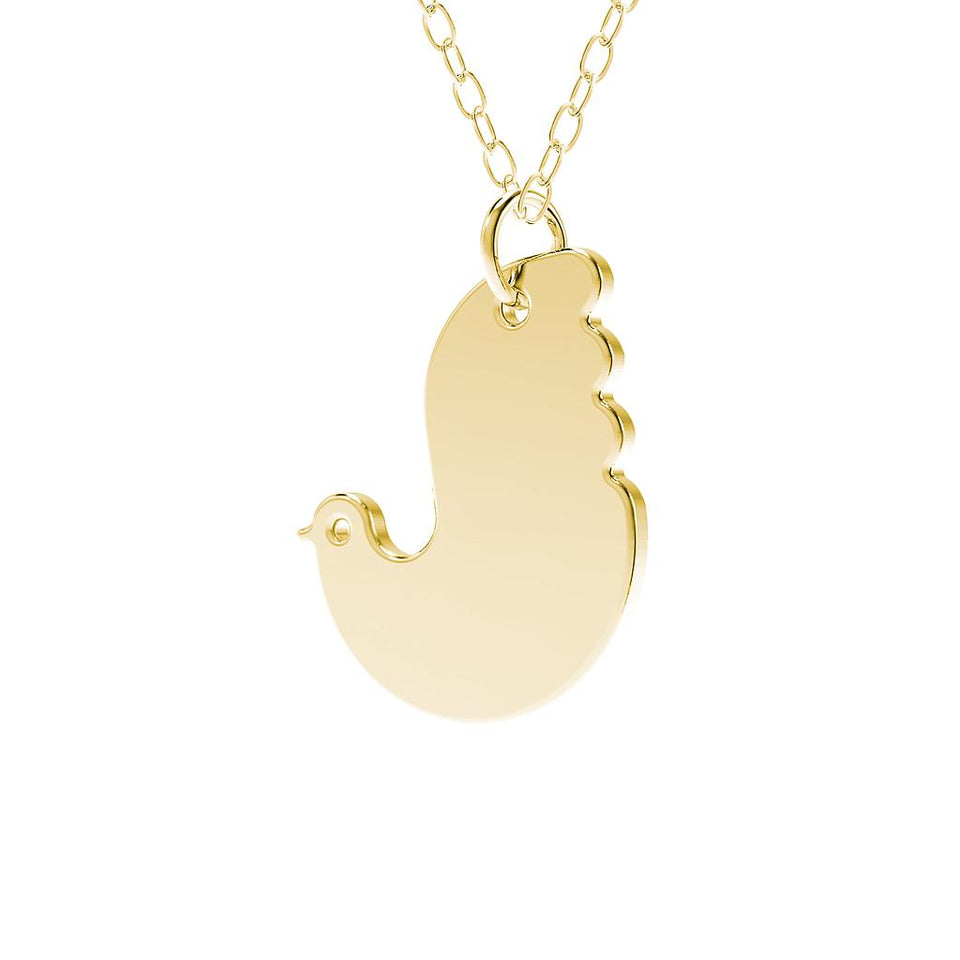 minimals dove necklace (45cm)