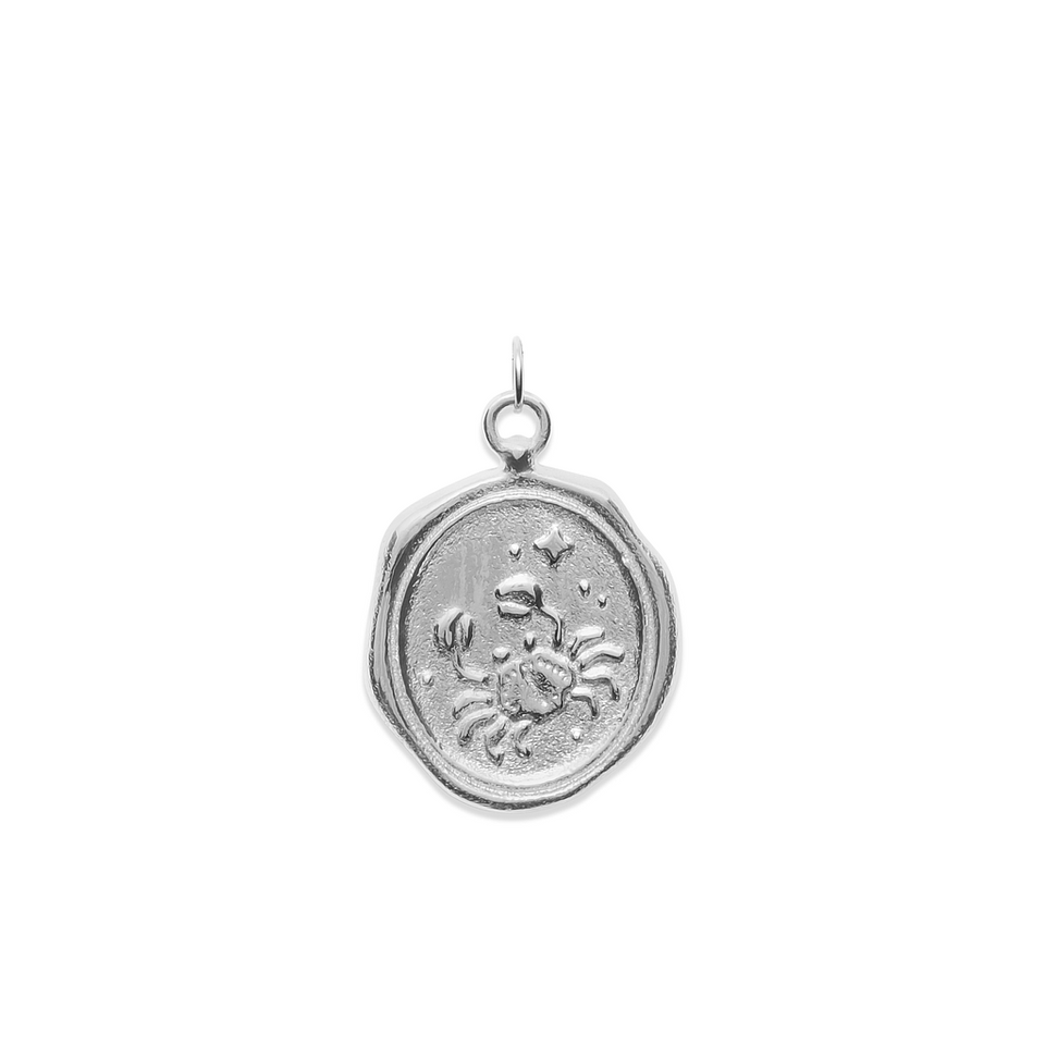 Zodiac Seal Pendant 925 Silver