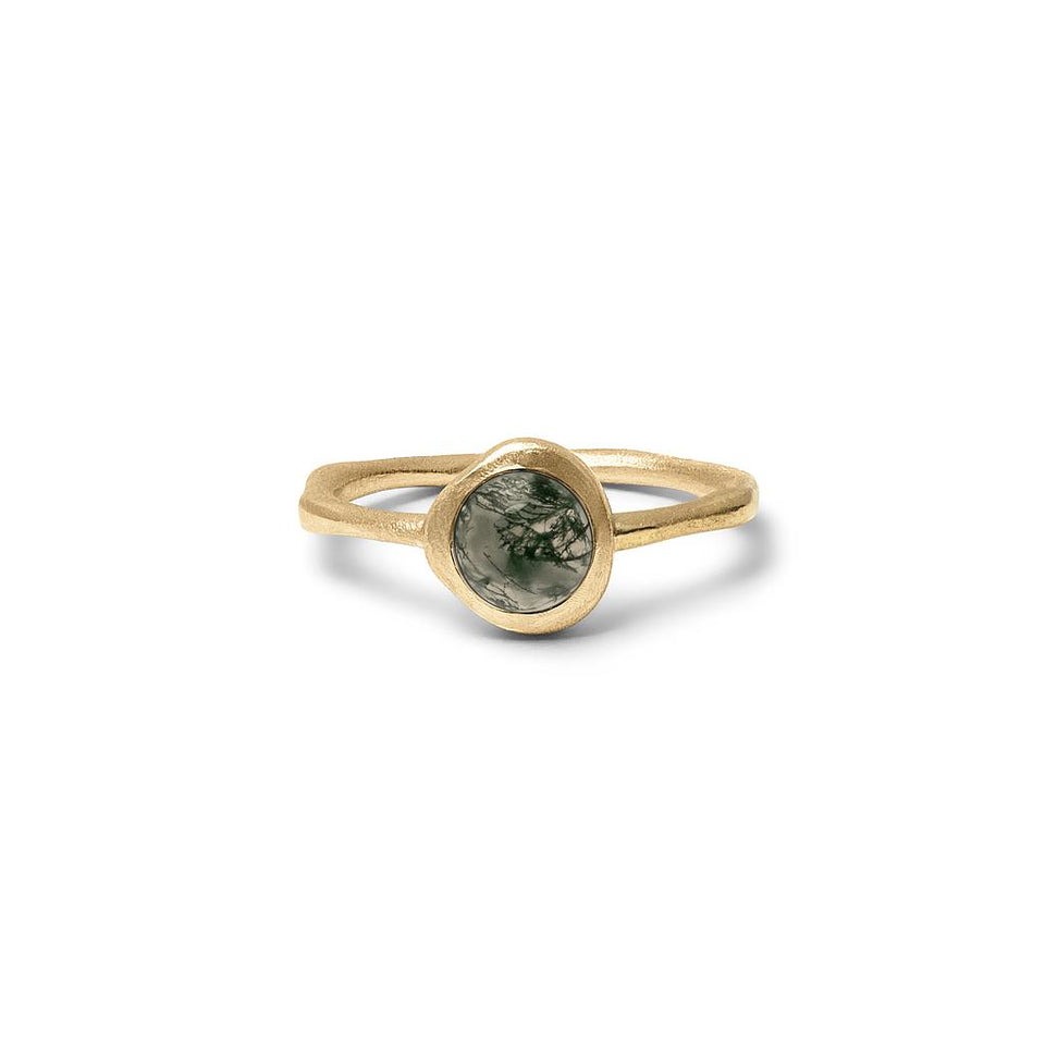 Zodiac Birthstone Ring (Virgo) Solid Gold 14 ct