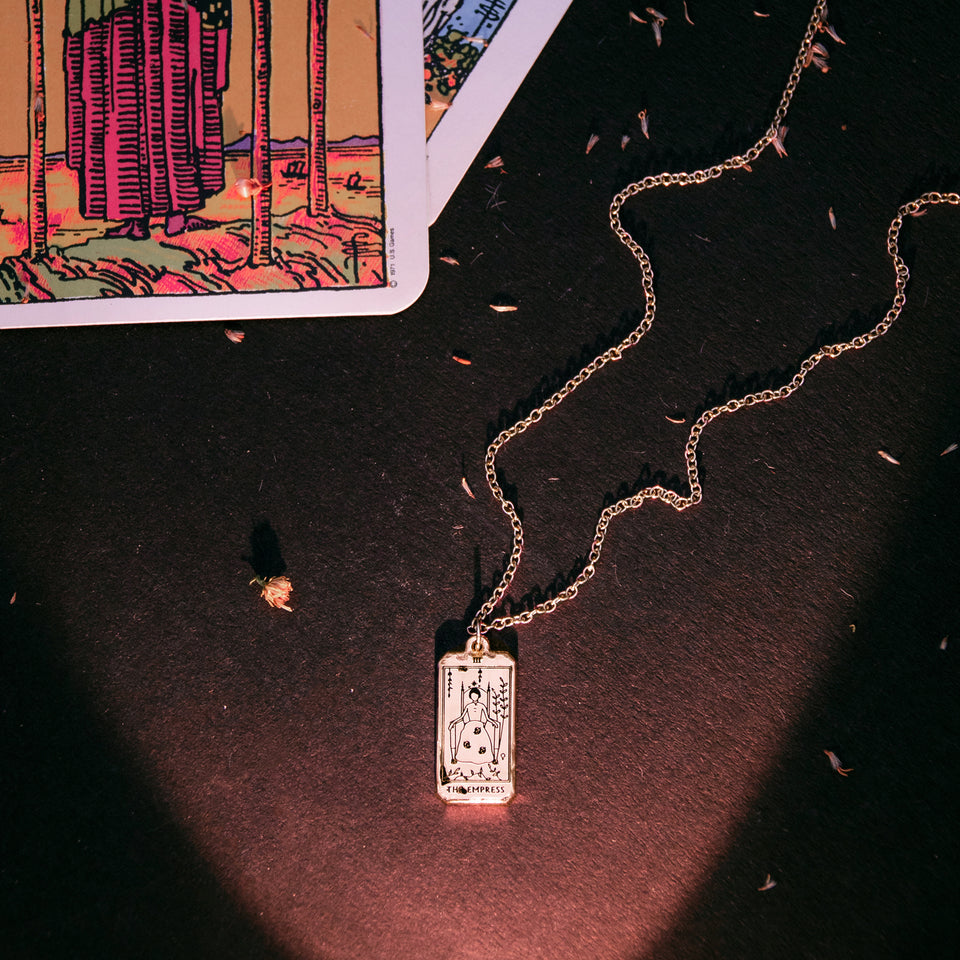 The Empress Tarot Card Necklace