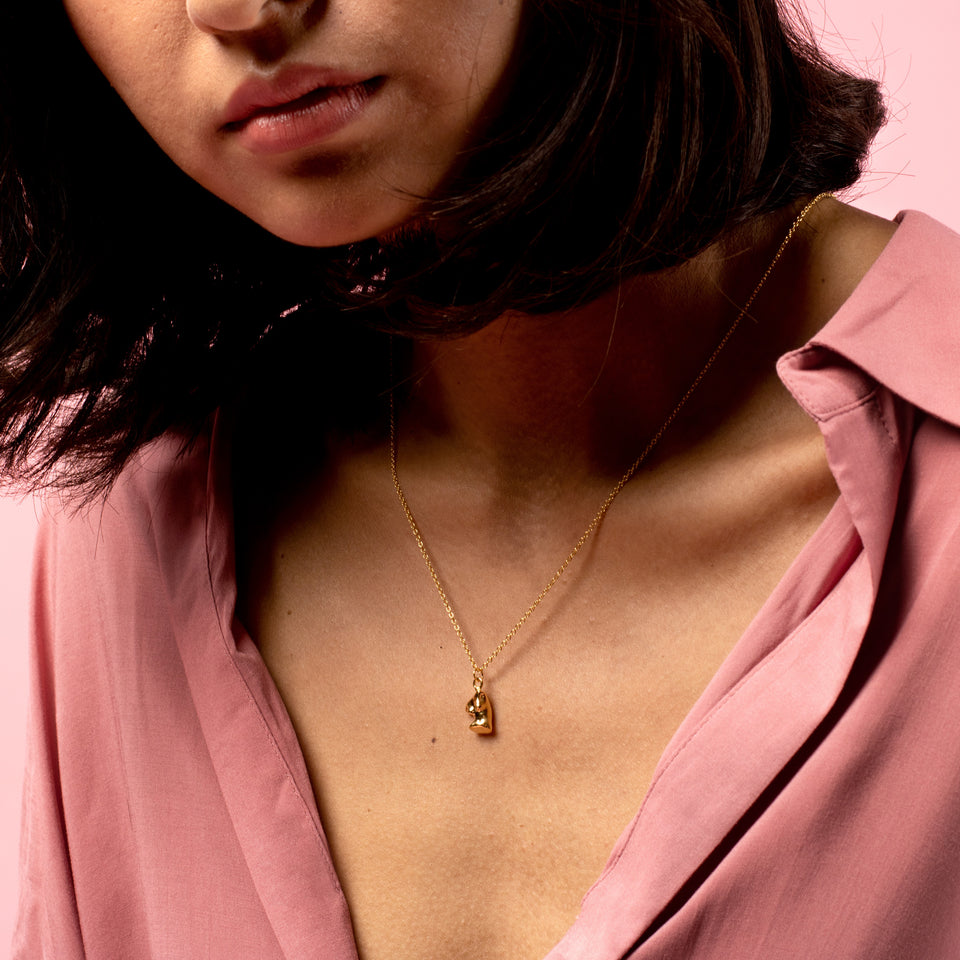 Womanhood Necklace Solid Gold 14 ct
