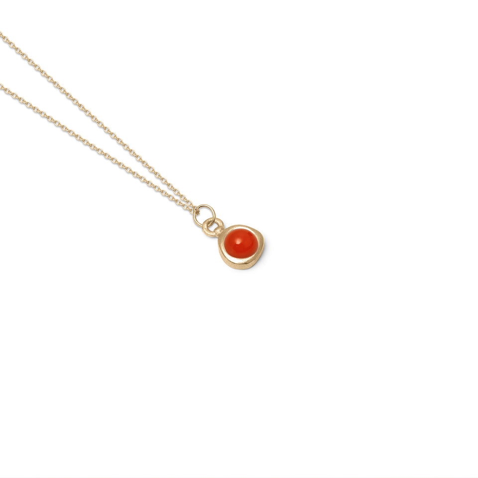 Zodiac Birthstone Necklace (Cancer) Solid Gold 14 ct