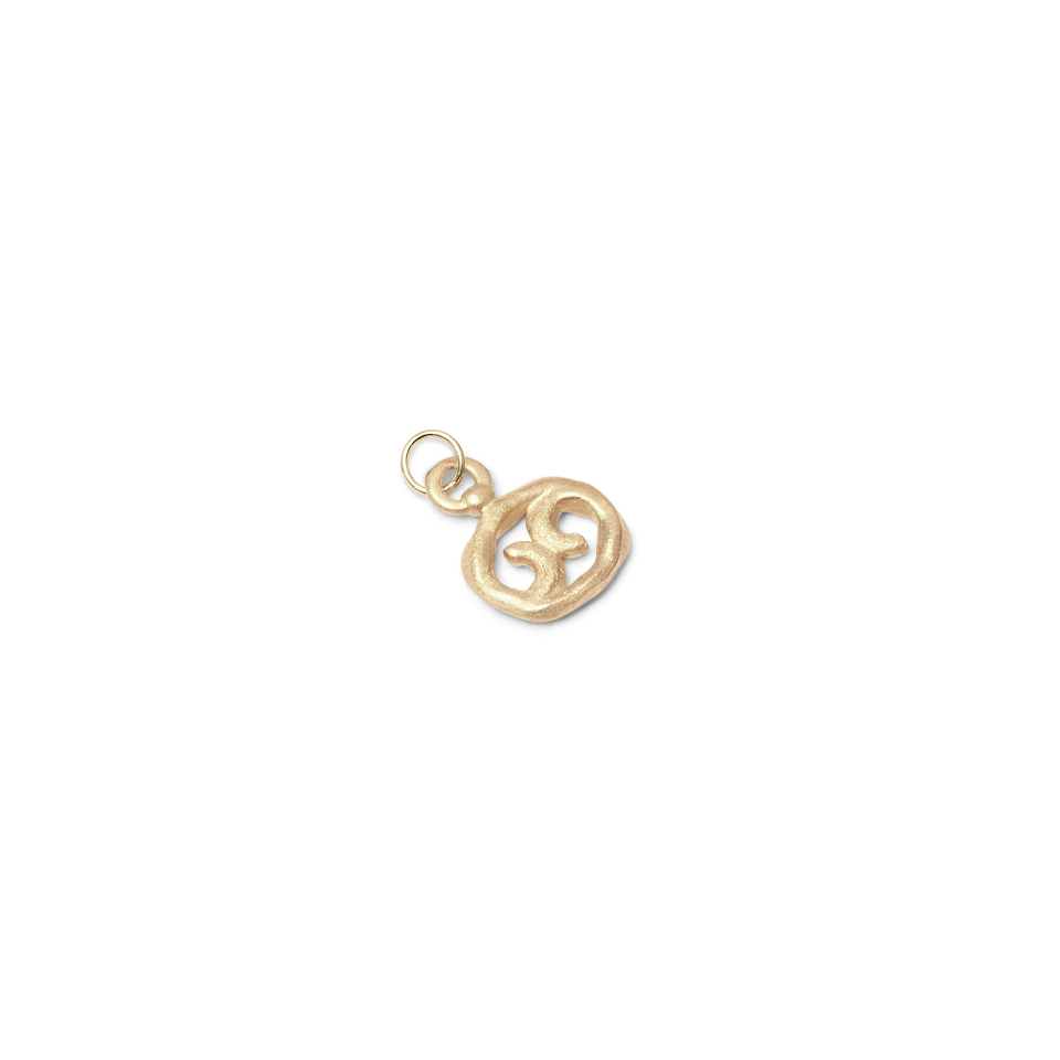 Zodiac Charm Pendant (Cancer) Solid Gold 14 ct