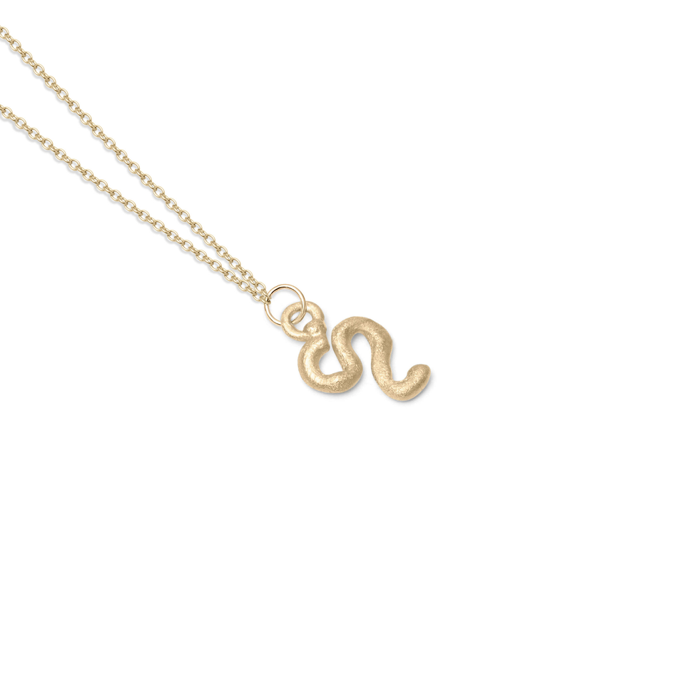 Zodiac Charm Necklace (Leo) Solid Gold 14 ct