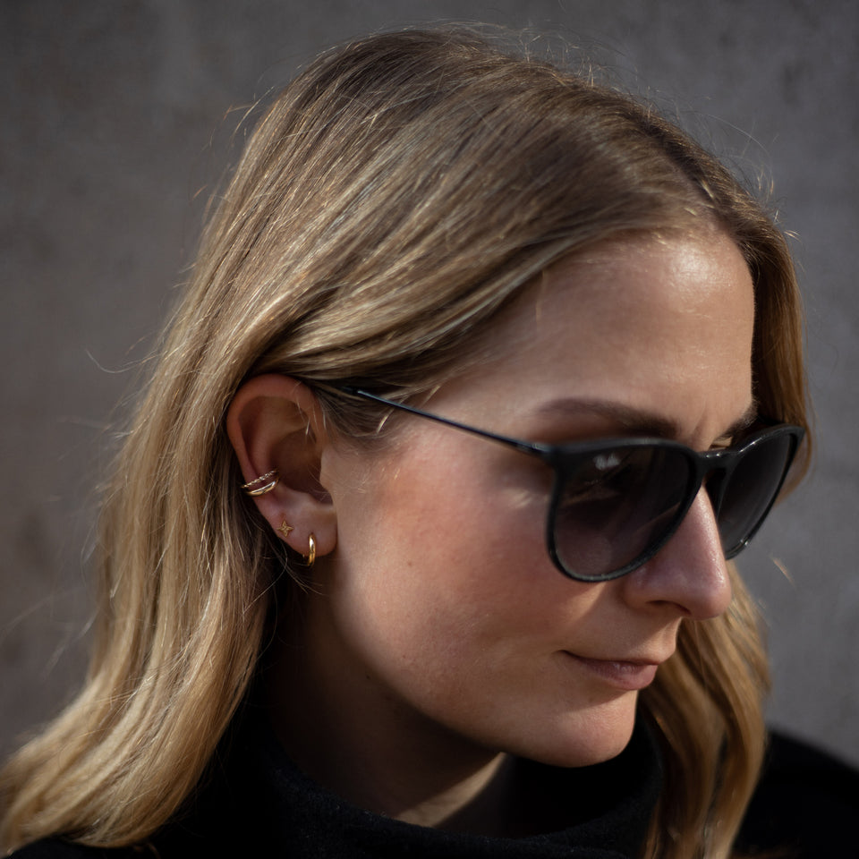 The Starling Ear Cuff - Solid Gold