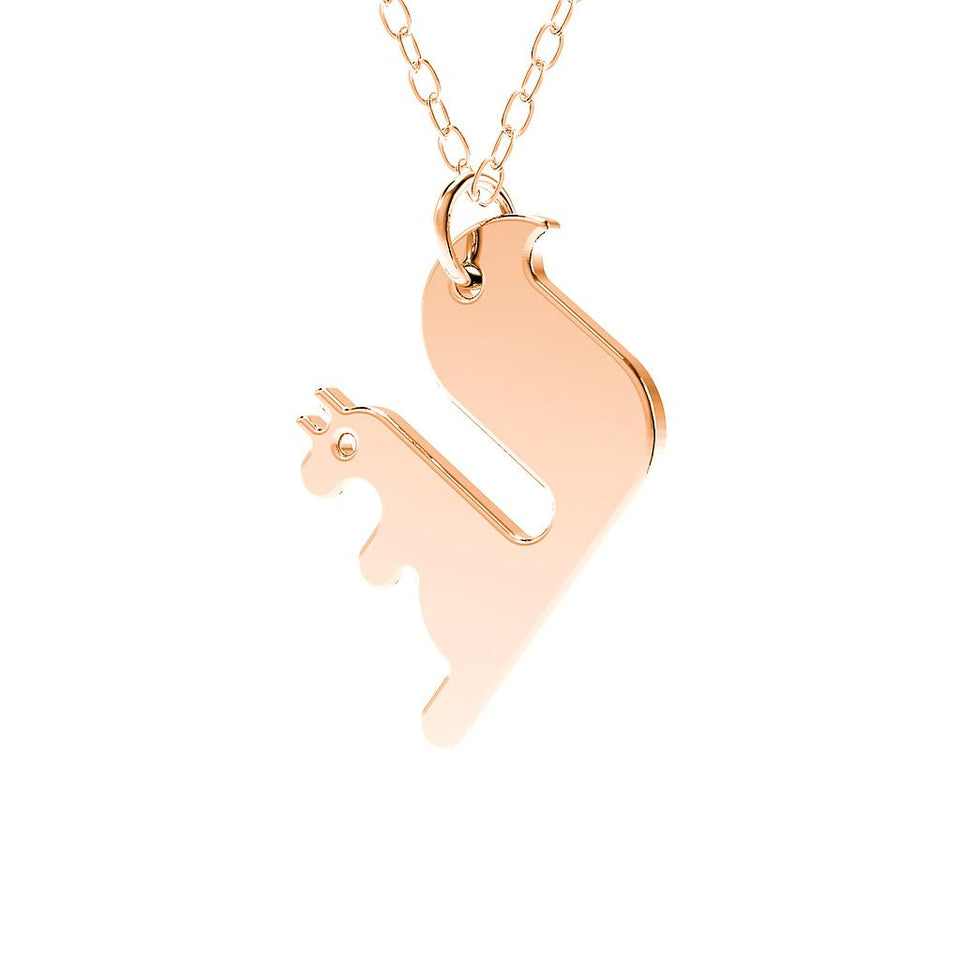 minimals squirrel necklace (45cm)