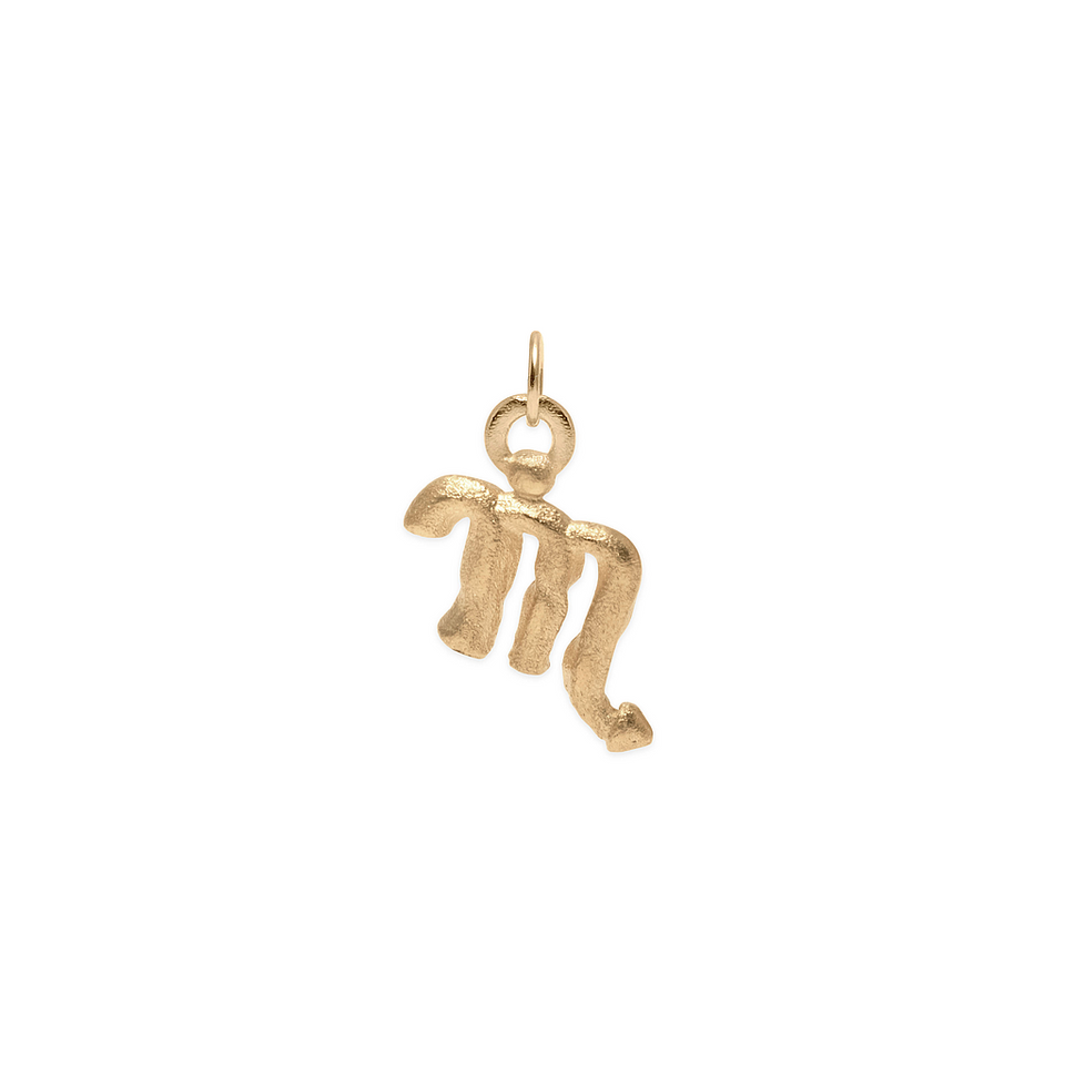 Zodiac Charm Pendant (Scorpio) Solid Gold 14 ct