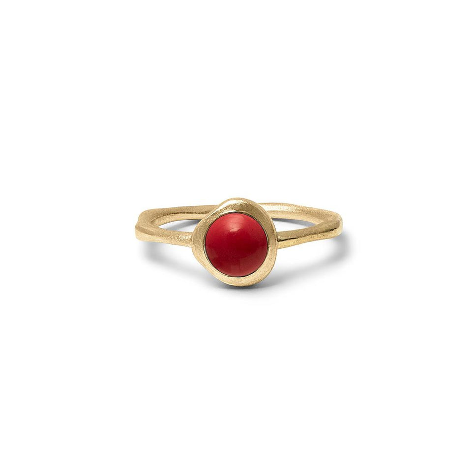 Zodiac Birthstone Ring (Aries) Solid Gold 14 ct