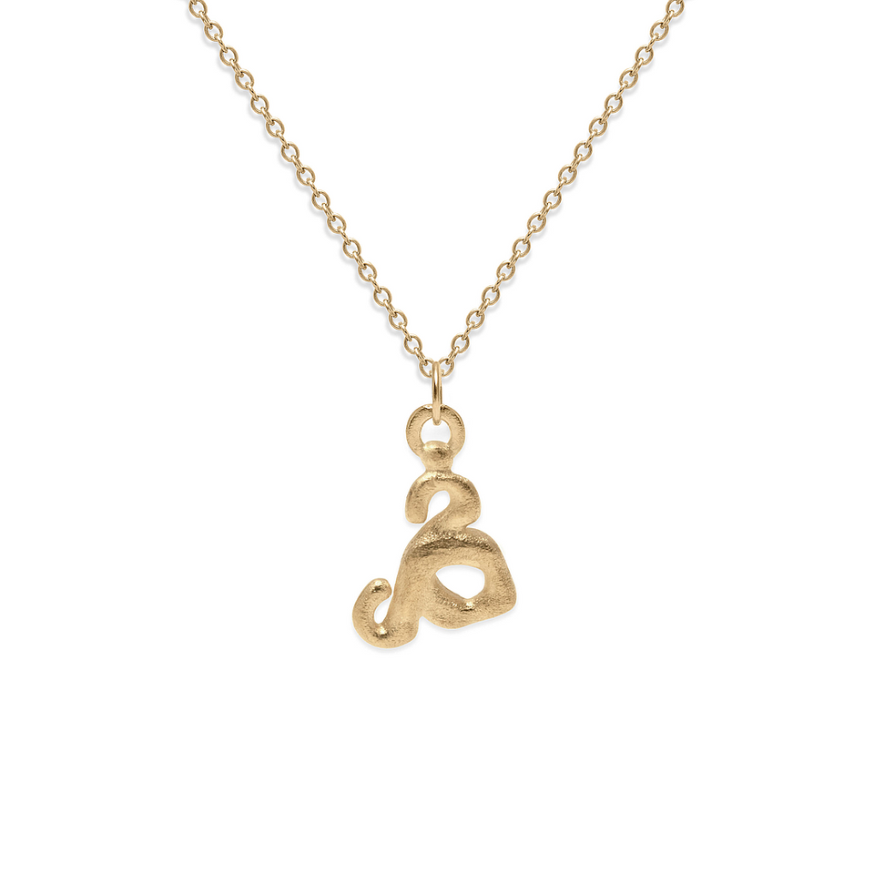 Zodiac Charm Necklace (Taurus) Solid Gold 14 ct