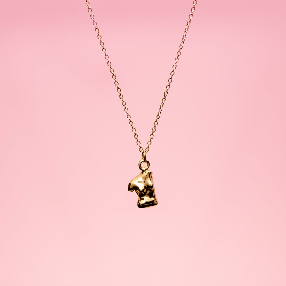Womanhood Necklace Solid Gold 14 ct