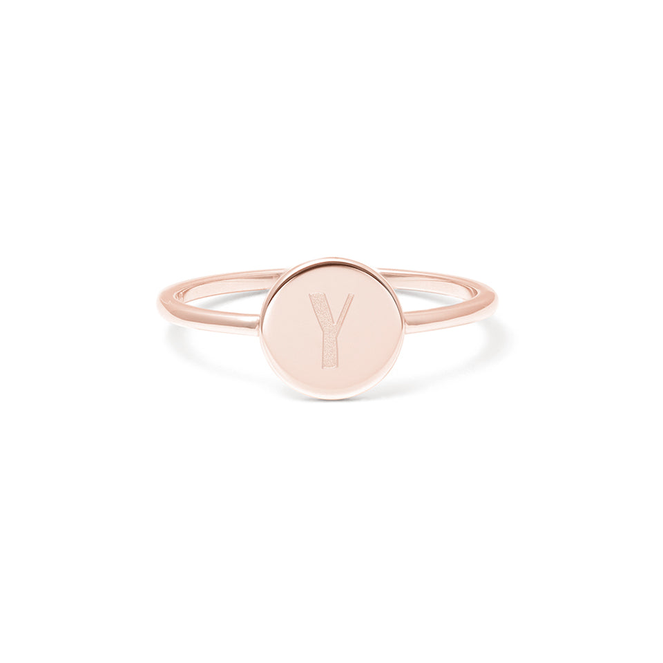 Petite Letter Y Ring