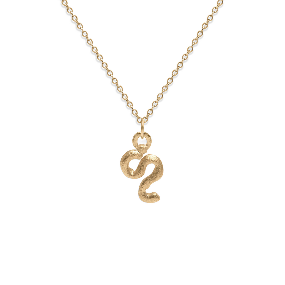 Zodiac Charm Necklace (Leo) Solid Gold 14 ct
