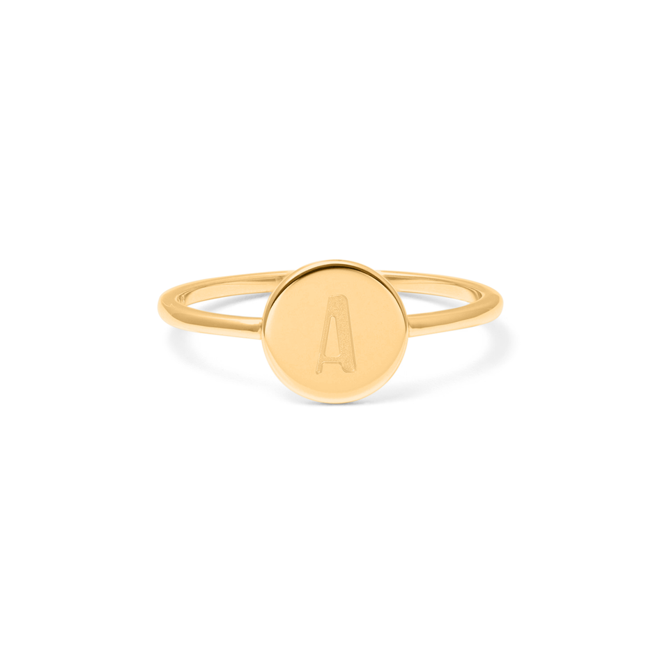 Petite Letter A Ring