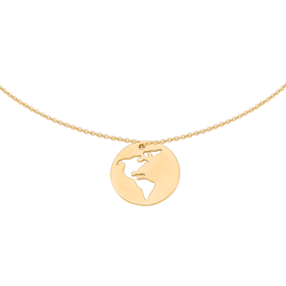 Worldmap America necklace